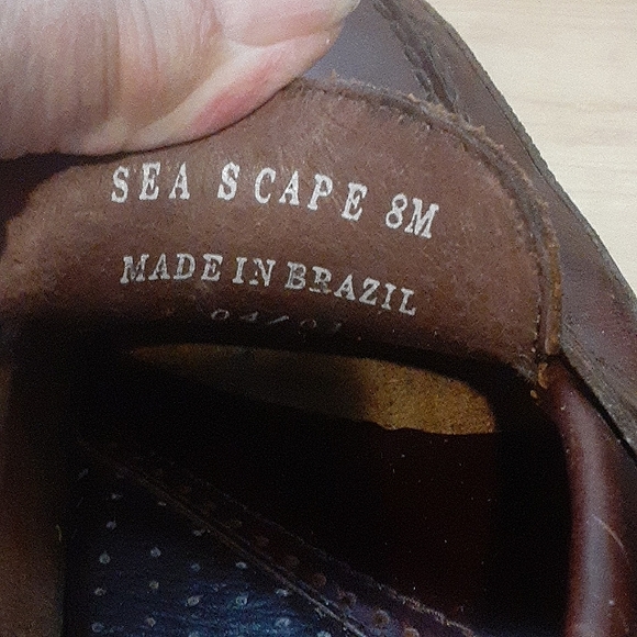 Field N Forest Men's Sea Scape 8M Brown Loafer Tassel Moc Toe Made in Brazil - Picture 8 of 8